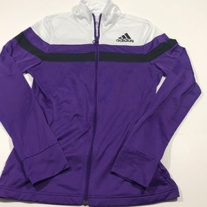 Women’s Adidas jacket purple/white i5